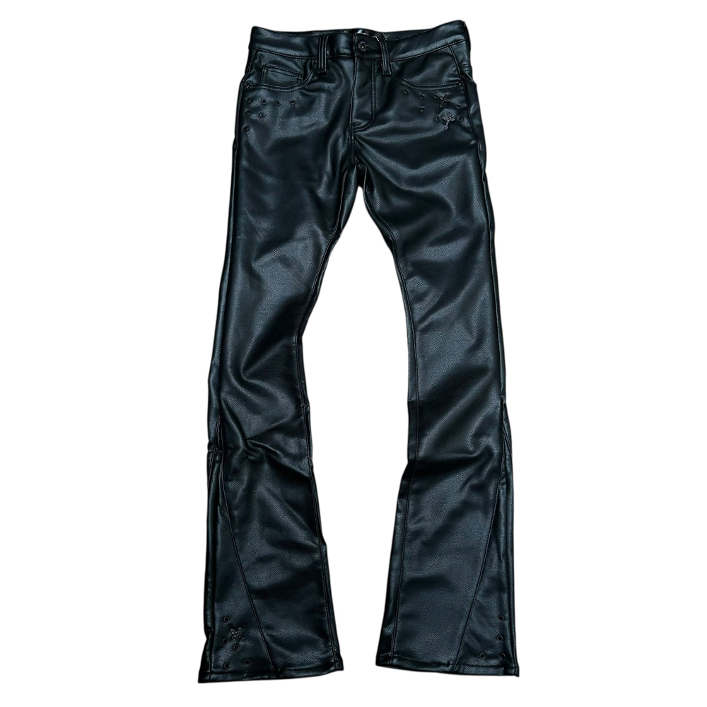 Denim Place Vicious Premium Vegean Leather Flare Fit