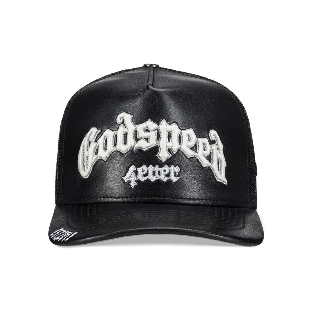 Godspeed GS Forever Premium Leather Trucker Hat 'Black'