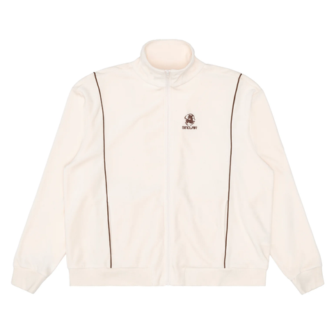 SINCLAIR VELOUR PIPING JACKET CREAM