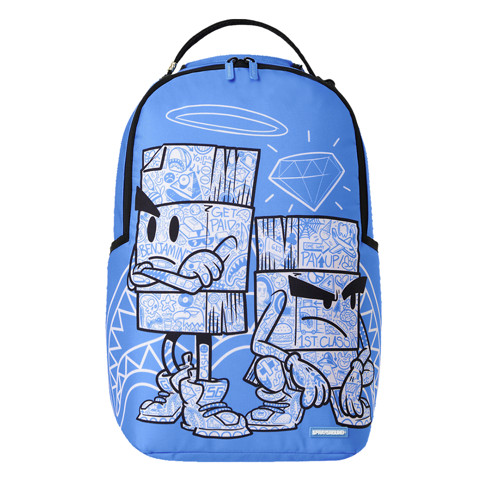 Sprayground Money Boys Color Block Doodle DLXSR Backpack
