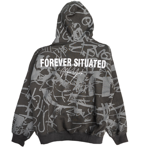 Forever Situated Graffiti Hoodie