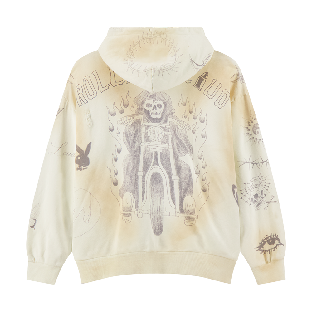 Rolling Loud Tattoo Zip Up Hoodie