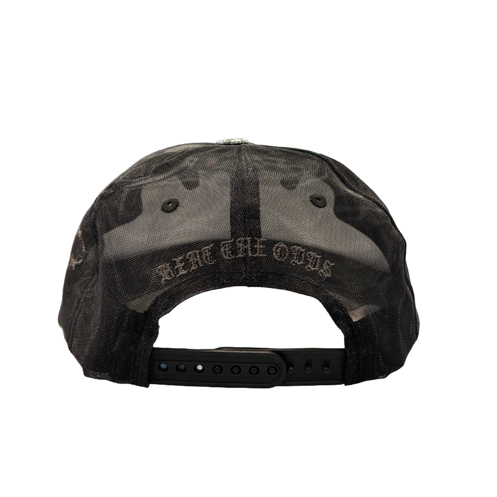 Hudson V6 Chain Diamond 777 Suede Trucker Hat