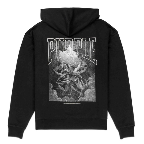 PUPRLE BRAND FRENCH TERRY HOODY BLACK BEAUTY