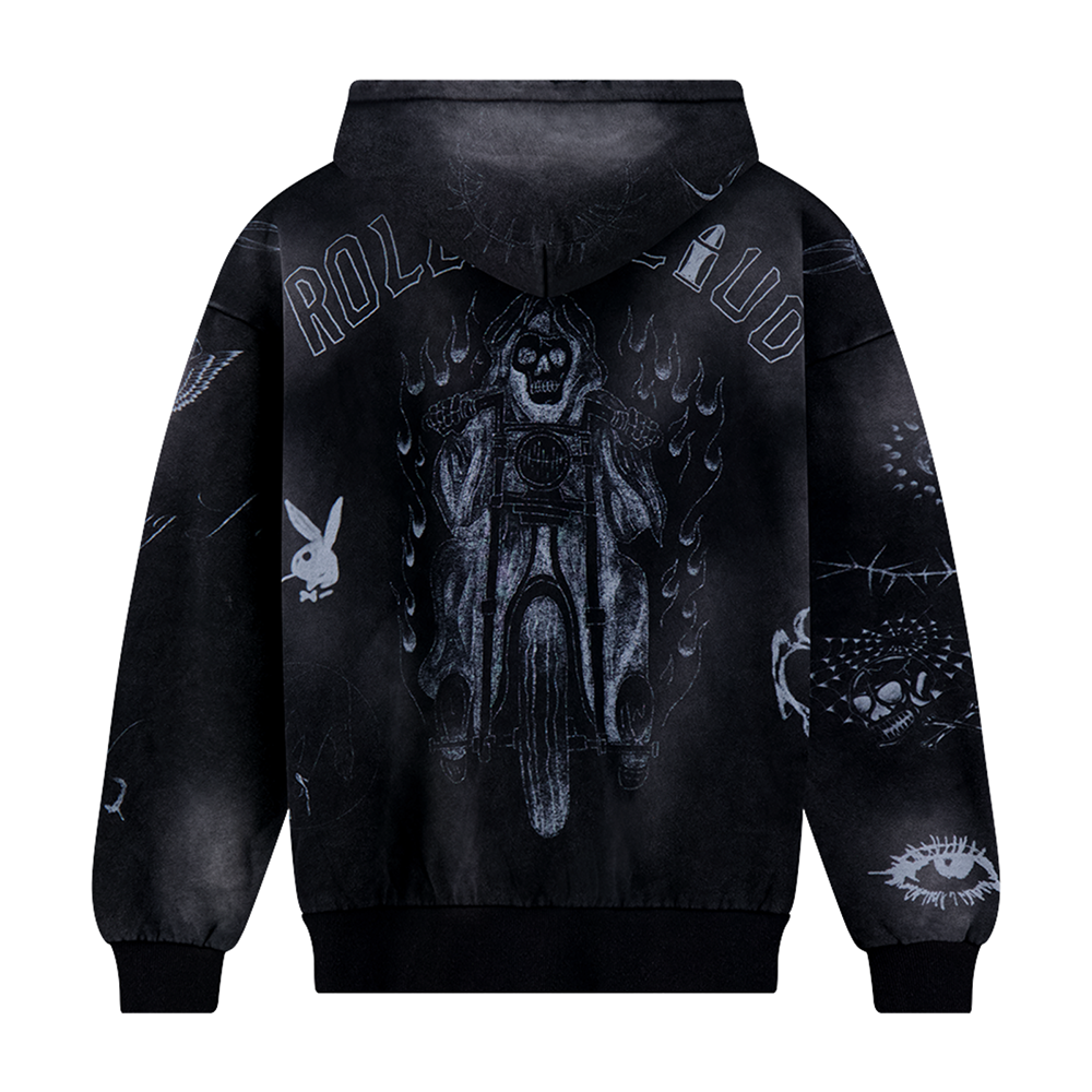 Rolling Loud Tattoo Zip Up Hoodie