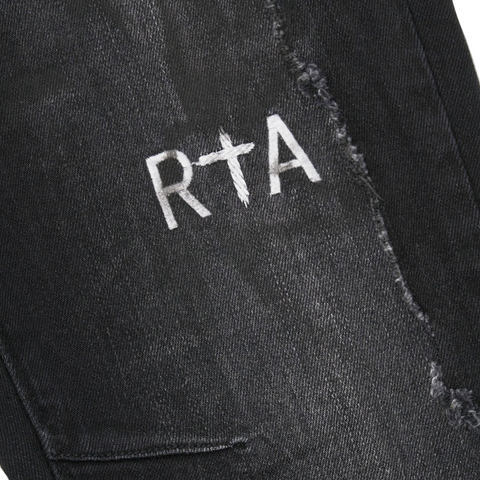 RTA Black Worn Out Jeans