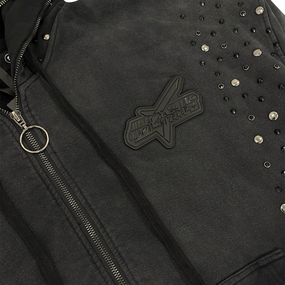 Hudson 637B Stones Studs Hoody