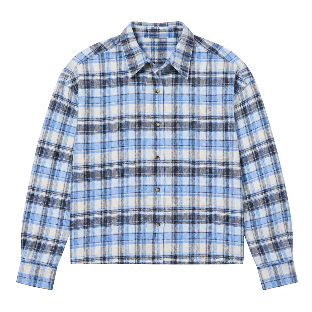 MNML Washed Cropped Flanel Shirt