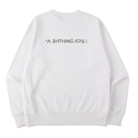 Bathing Ape White Moon Crewneck