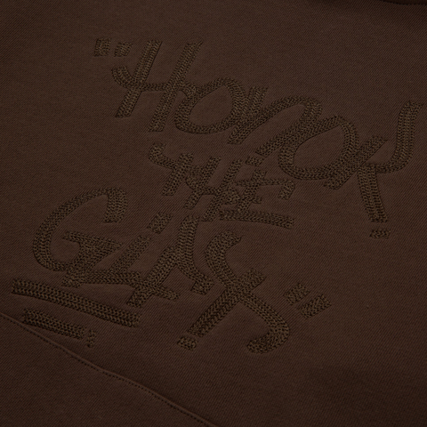 Honor The Gift Script Embroidered Sweatpants