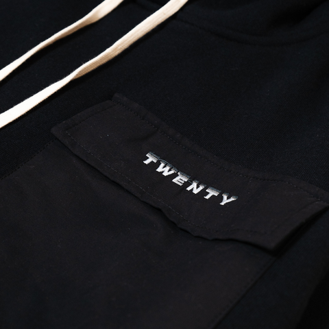 Twenty Sunnyside Brushed Terry Cargo Hoodie