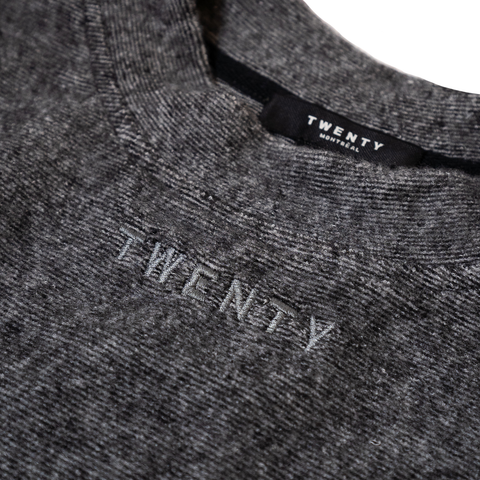 Twenty Maddux Plush Fleece Pin-Tucked Crewneck