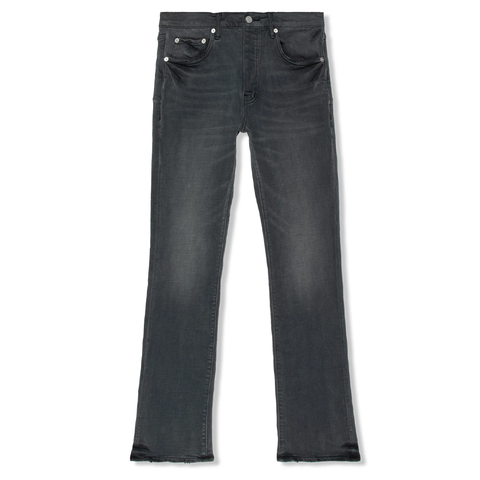 Purple Brand Washed Dark Fray Bootcut Jean