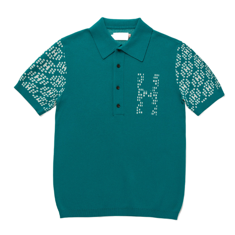 HTG Knit H Pattern Polo