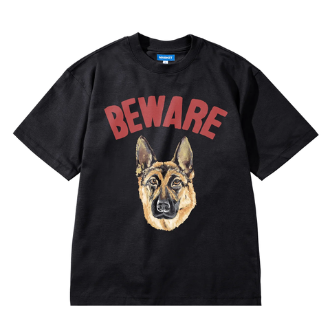 MARKET BEWARE SIGN TEE