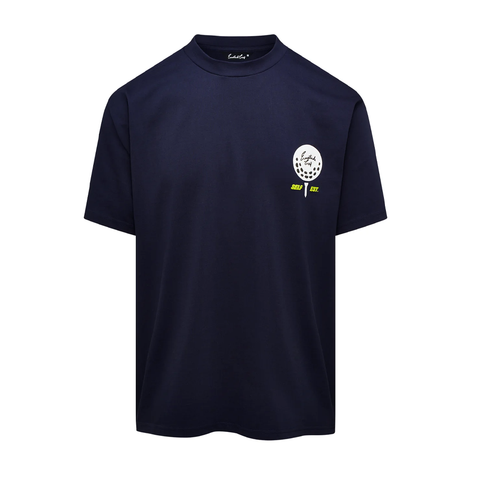 EG STATEMENT NAVY TEE FRONT