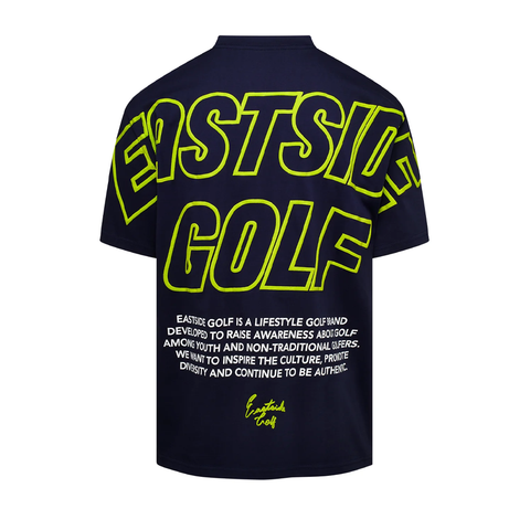 EG STATEMENT NAVY TEE FRONT BACK