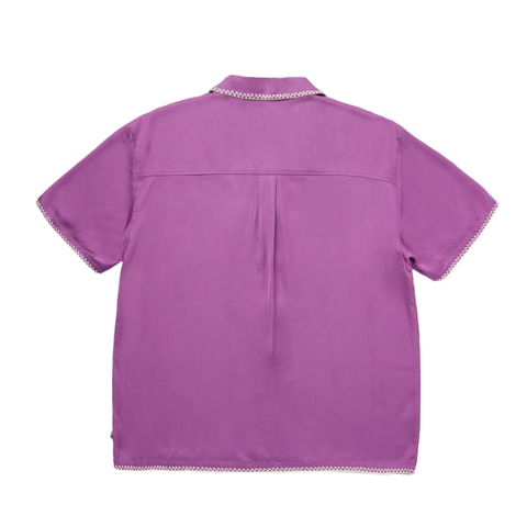 HTG WOVEN SHIRT BLANKET STITCH PURPLE BACK