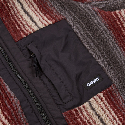 OnlyNY Radiant Stripe Fleece Jacket