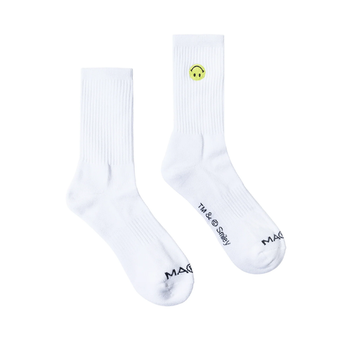 MARKET SMILEY SOCKS WHITE