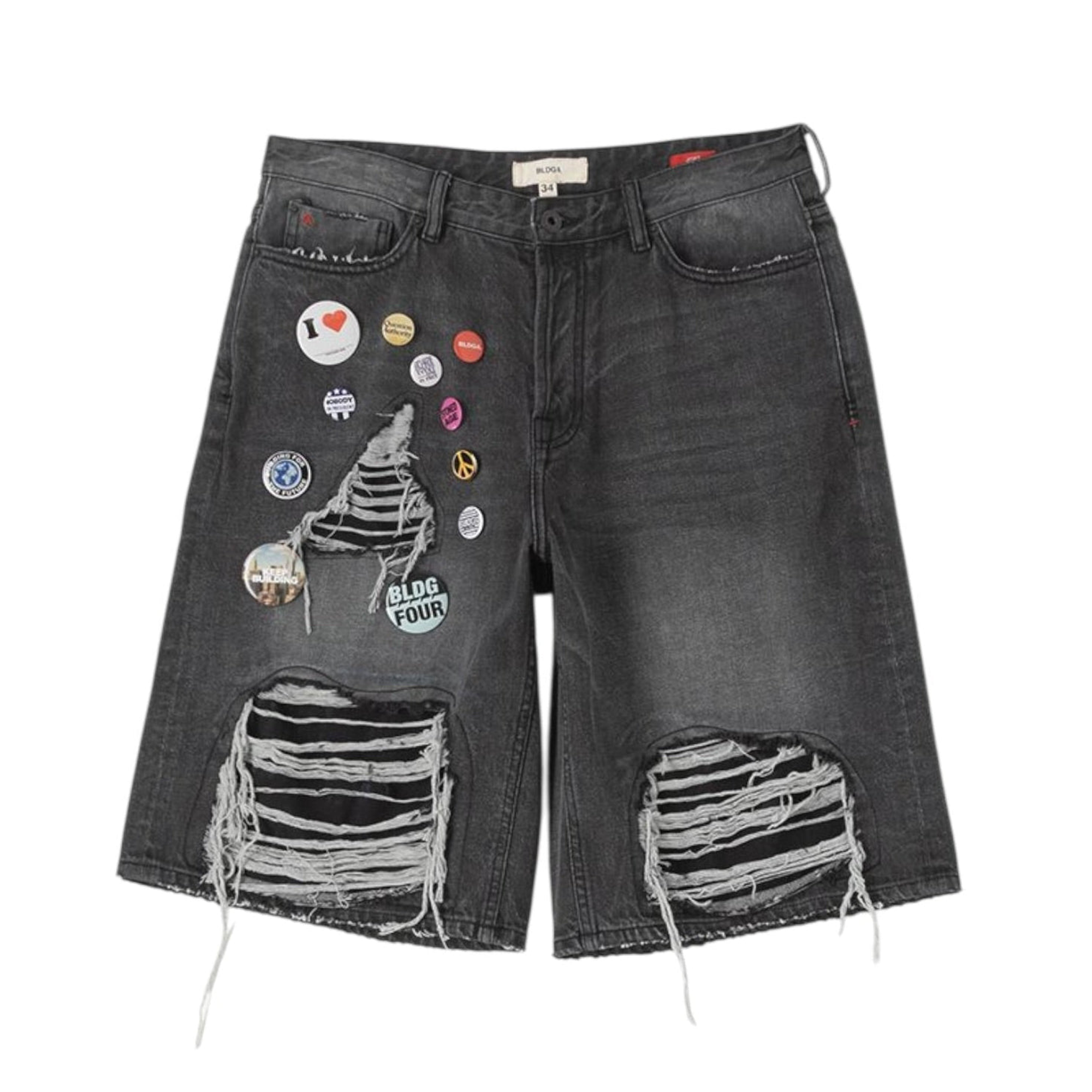 BLDG4 Pin Boy Black Short