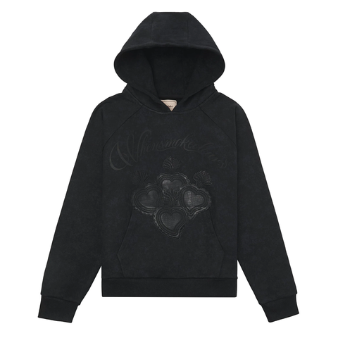 WSC LEATHER HOODIE BLACK